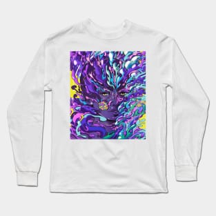 Faceart wanita yang sangat cantik Long Sleeve T-Shirt